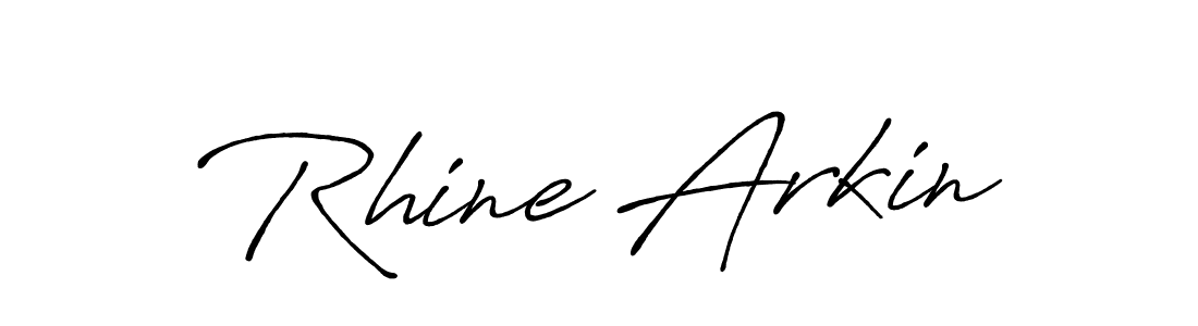 It looks lik you need a new signature style for name Rhine Arkin. Design unique handwritten (Antro_Vectra_Bolder) signature with our free signature maker in just a few clicks. Rhine Arkin signature style 7 images and pictures png