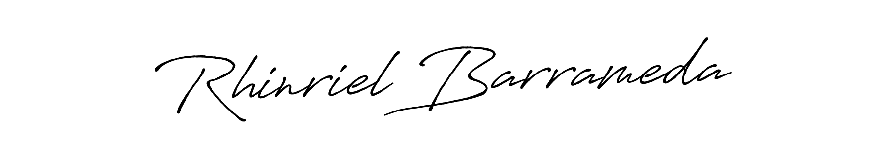 Design your own signature with our free online signature maker. With this signature software, you can create a handwritten (Antro_Vectra_Bolder) signature for name Rhinriel Barrameda. Rhinriel Barrameda signature style 7 images and pictures png