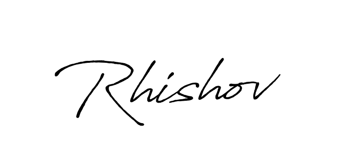 How to make Rhishov signature? Antro_Vectra_Bolder is a professional autograph style. Create handwritten signature for Rhishov name. Rhishov signature style 7 images and pictures png