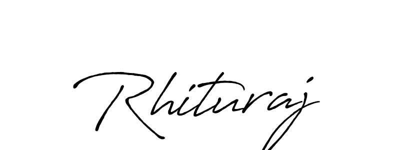 How to make Rhituraj name signature. Use Antro_Vectra_Bolder style for creating short signs online. This is the latest handwritten sign. Rhituraj signature style 7 images and pictures png