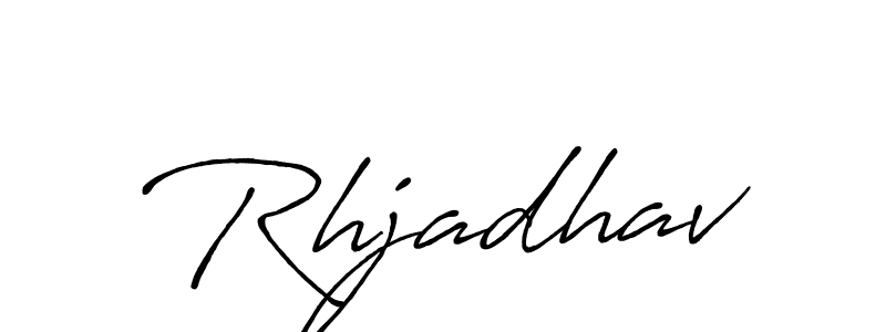 Design your own signature with our free online signature maker. With this signature software, you can create a handwritten (Antro_Vectra_Bolder) signature for name Rhjadhav. Rhjadhav signature style 7 images and pictures png