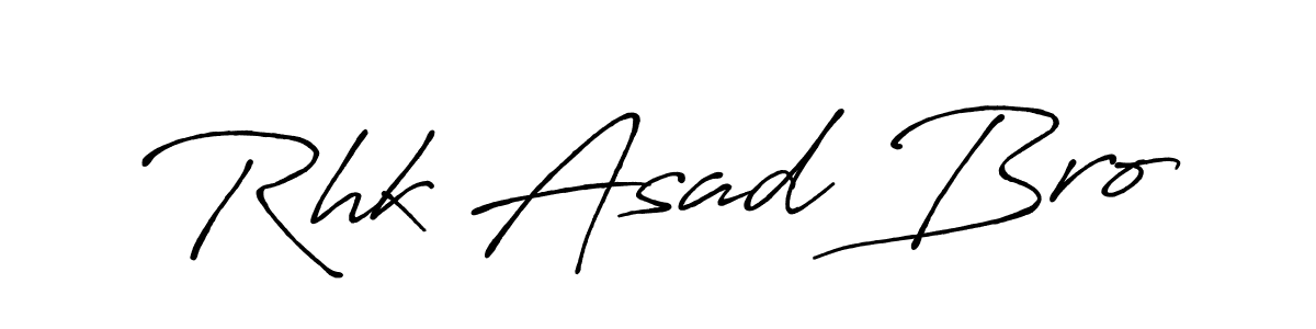 Also You can easily find your signature by using the search form. We will create Rhk Asad Bro name handwritten signature images for you free of cost using Antro_Vectra_Bolder sign style. Rhk Asad Bro signature style 7 images and pictures png
