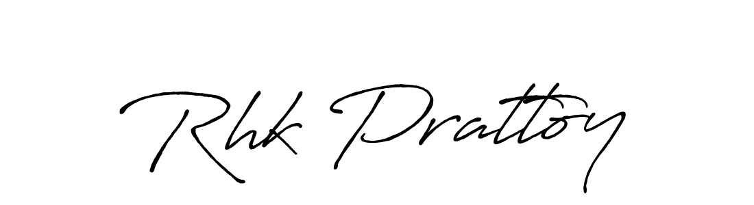How to make Rhk Prattoy signature? Antro_Vectra_Bolder is a professional autograph style. Create handwritten signature for Rhk Prattoy name. Rhk Prattoy signature style 7 images and pictures png