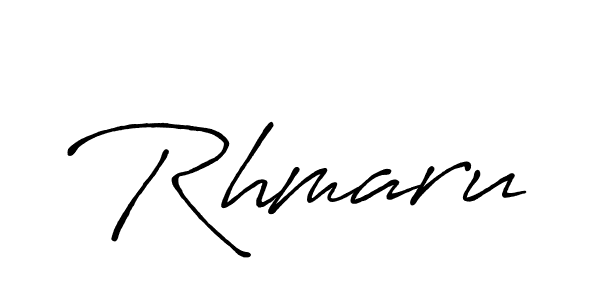 How to make Rhmaru name signature. Use Antro_Vectra_Bolder style for creating short signs online. This is the latest handwritten sign. Rhmaru signature style 7 images and pictures png