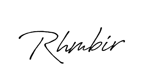Rhmbir stylish signature style. Best Handwritten Sign (Antro_Vectra_Bolder) for my name. Handwritten Signature Collection Ideas for my name Rhmbir. Rhmbir signature style 7 images and pictures png