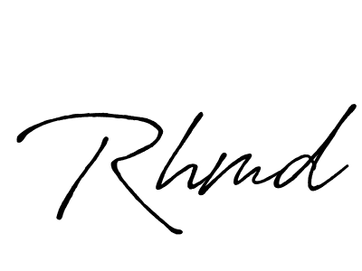 Design your own signature with our free online signature maker. With this signature software, you can create a handwritten (Antro_Vectra_Bolder) signature for name Rhmd. Rhmd signature style 7 images and pictures png