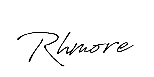 Create a beautiful signature design for name Rhmore. With this signature (Antro_Vectra_Bolder) fonts, you can make a handwritten signature for free. Rhmore signature style 7 images and pictures png