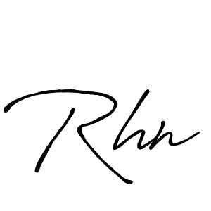 Rhn stylish signature style. Best Handwritten Sign (Antro_Vectra_Bolder) for my name. Handwritten Signature Collection Ideas for my name Rhn. Rhn signature style 7 images and pictures png