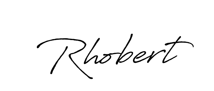 The best way (Antro_Vectra_Bolder) to make a short signature is to pick only two or three words in your name. The name Rhobert include a total of six letters. For converting this name. Rhobert signature style 7 images and pictures png