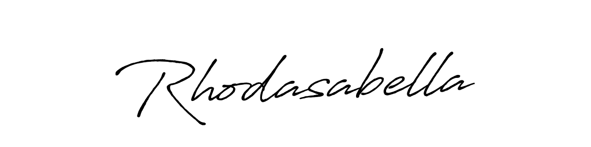 Also You can easily find your signature by using the search form. We will create Rhodasabella name handwritten signature images for you free of cost using Antro_Vectra_Bolder sign style. Rhodasabella signature style 7 images and pictures png
