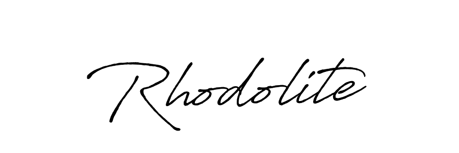 Create a beautiful signature design for name Rhodolite. With this signature (Antro_Vectra_Bolder) fonts, you can make a handwritten signature for free. Rhodolite signature style 7 images and pictures png