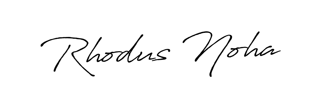 Use a signature maker to create a handwritten signature online. With this signature software, you can design (Antro_Vectra_Bolder) your own signature for name Rhodus Noha. Rhodus Noha signature style 7 images and pictures png
