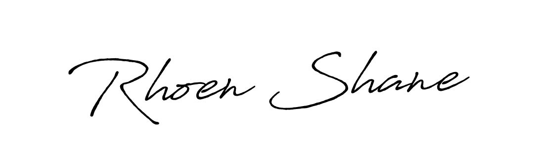 Similarly Antro_Vectra_Bolder is the best handwritten signature design. Signature creator online .You can use it as an online autograph creator for name Rhoen Shane. Rhoen Shane signature style 7 images and pictures png