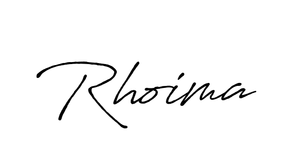 Rhoima stylish signature style. Best Handwritten Sign (Antro_Vectra_Bolder) for my name. Handwritten Signature Collection Ideas for my name Rhoima. Rhoima signature style 7 images and pictures png
