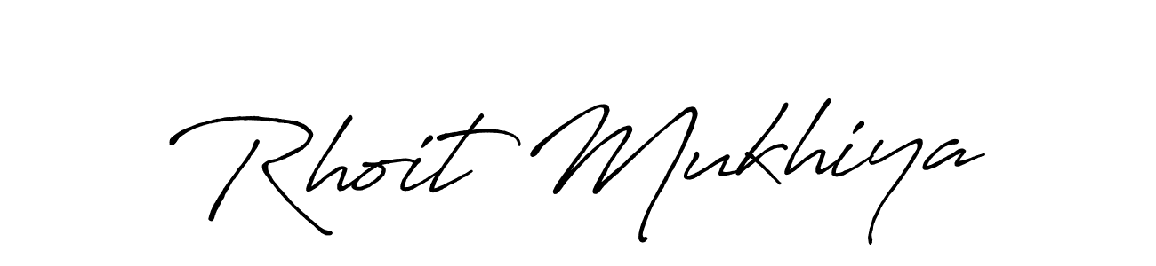The best way (Antro_Vectra_Bolder) to make a short signature is to pick only two or three words in your name. The name Rhoit Mukhiya include a total of six letters. For converting this name. Rhoit Mukhiya signature style 7 images and pictures png