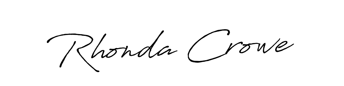 Also You can easily find your signature by using the search form. We will create Rhonda Crowe name handwritten signature images for you free of cost using Antro_Vectra_Bolder sign style. Rhonda Crowe signature style 7 images and pictures png