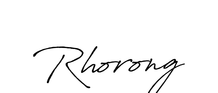 Antro_Vectra_Bolder is a professional signature style that is perfect for those who want to add a touch of class to their signature. It is also a great choice for those who want to make their signature more unique. Get Rhorong name to fancy signature for free. Rhorong signature style 7 images and pictures png
