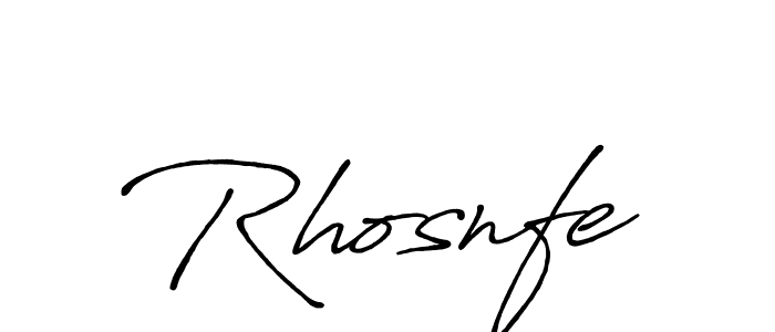 Rhosnfe stylish signature style. Best Handwritten Sign (Antro_Vectra_Bolder) for my name. Handwritten Signature Collection Ideas for my name Rhosnfe. Rhosnfe signature style 7 images and pictures png