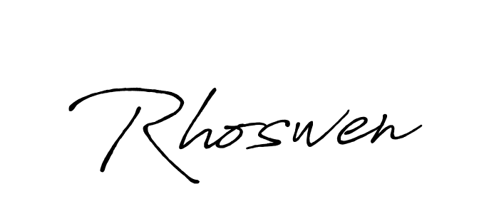 This is the best signature style for the Rhoswen name. Also you like these signature font (Antro_Vectra_Bolder). Mix name signature. Rhoswen signature style 7 images and pictures png