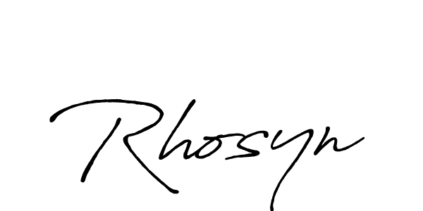 You should practise on your own different ways (Antro_Vectra_Bolder) to write your name (Rhosyn) in signature. don't let someone else do it for you. Rhosyn signature style 7 images and pictures png