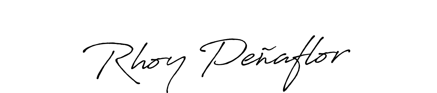 Also we have Rhoy Peñaflor name is the best signature style. Create professional handwritten signature collection using Antro_Vectra_Bolder autograph style. Rhoy Peñaflor signature style 7 images and pictures png