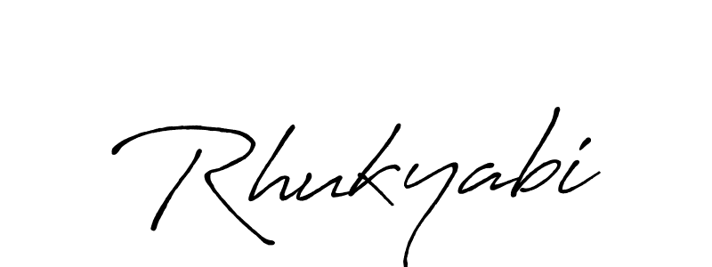 Make a beautiful signature design for name Rhukyabi. Use this online signature maker to create a handwritten signature for free. Rhukyabi signature style 7 images and pictures png