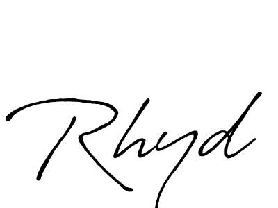 You should practise on your own different ways (Antro_Vectra_Bolder) to write your name (Rhyd) in signature. don't let someone else do it for you. Rhyd signature style 7 images and pictures png