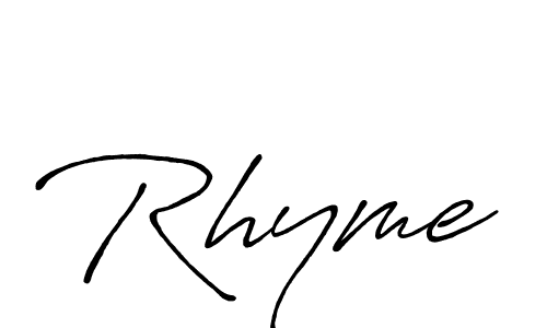 Also You can easily find your signature by using the search form. We will create Rhyme name handwritten signature images for you free of cost using Antro_Vectra_Bolder sign style. Rhyme signature style 7 images and pictures png