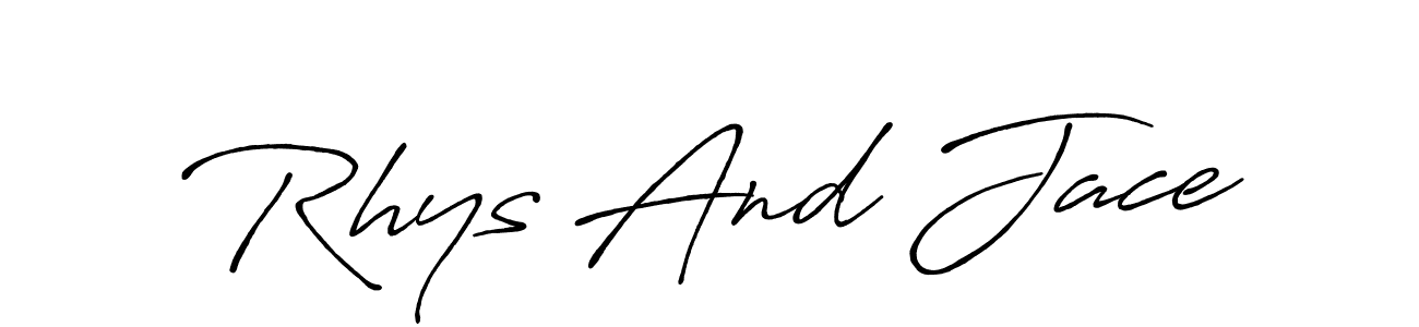 Once you've used our free online signature maker to create your best signature Antro_Vectra_Bolder style, it's time to enjoy all of the benefits that Rhys And Jace name signing documents. Rhys And Jace signature style 7 images and pictures png