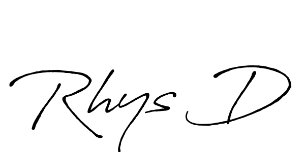 Use a signature maker to create a handwritten signature online. With this signature software, you can design (Antro_Vectra_Bolder) your own signature for name Rhys D. Rhys D signature style 7 images and pictures png