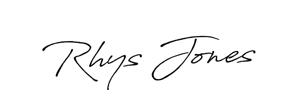 Use a signature maker to create a handwritten signature online. With this signature software, you can design (Antro_Vectra_Bolder) your own signature for name Rhys Jones. Rhys Jones signature style 7 images and pictures png