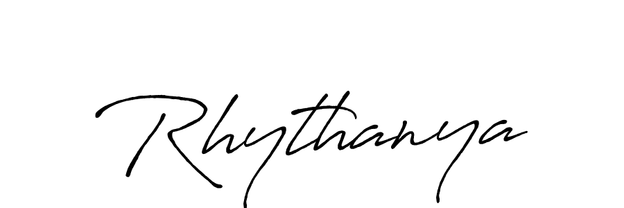 Similarly Antro_Vectra_Bolder is the best handwritten signature design. Signature creator online .You can use it as an online autograph creator for name Rhythanya. Rhythanya signature style 7 images and pictures png