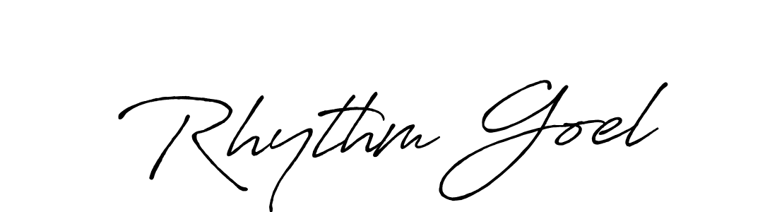 It looks lik you need a new signature style for name Rhythm Goel. Design unique handwritten (Antro_Vectra_Bolder) signature with our free signature maker in just a few clicks. Rhythm Goel signature style 7 images and pictures png