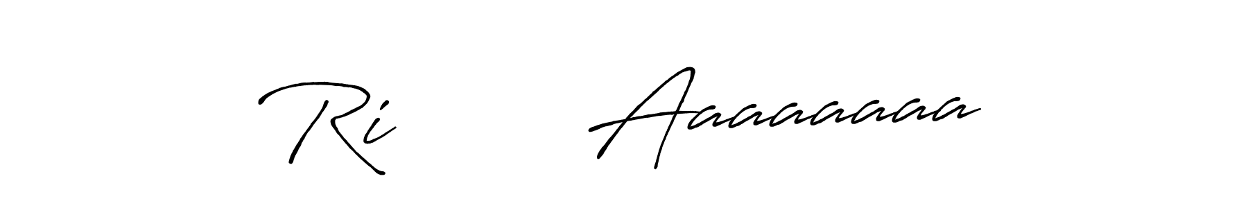 Create a beautiful signature design for name Ri        Aaaaaaaa. With this signature (Antro_Vectra_Bolder) fonts, you can make a handwritten signature for free. Ri        Aaaaaaaa signature style 7 images and pictures png