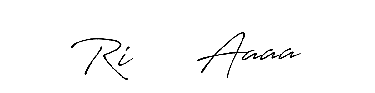 The best way (Antro_Vectra_Bolder) to make a short signature is to pick only two or three words in your name. The name Ri      Aaaa include a total of six letters. For converting this name. Ri      Aaaa signature style 7 images and pictures png