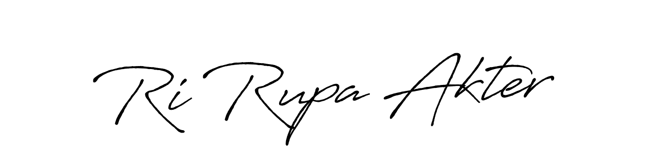 if you are searching for the best signature style for your name Ri Rupa Akter. so please give up your signature search. here we have designed multiple signature styles  using Antro_Vectra_Bolder. Ri Rupa Akter signature style 7 images and pictures png