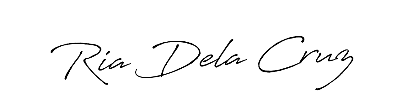 Also we have Ria Dela Cruz name is the best signature style. Create professional handwritten signature collection using Antro_Vectra_Bolder autograph style. Ria Dela Cruz signature style 7 images and pictures png
