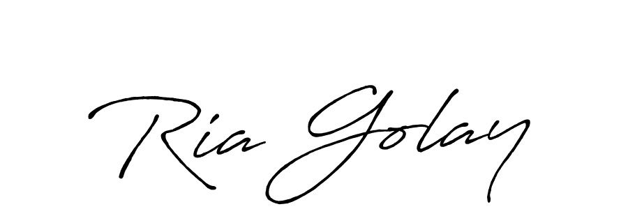 The best way (Antro_Vectra_Bolder) to make a short signature is to pick only two or three words in your name. The name Ria Golay include a total of six letters. For converting this name. Ria Golay signature style 7 images and pictures png