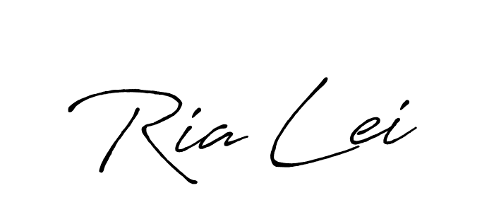 Create a beautiful signature design for name Ria Lei. With this signature (Antro_Vectra_Bolder) fonts, you can make a handwritten signature for free. Ria Lei signature style 7 images and pictures png