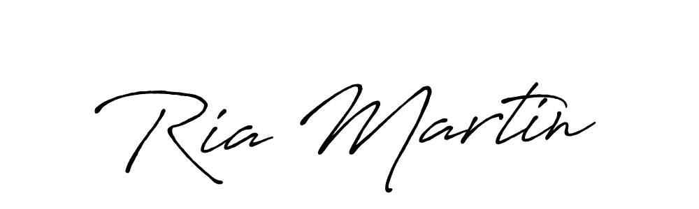 Make a beautiful signature design for name Ria Martin. With this signature (Antro_Vectra_Bolder) style, you can create a handwritten signature for free. Ria Martin signature style 7 images and pictures png