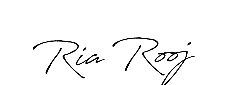 How to make Ria Rooj signature? Antro_Vectra_Bolder is a professional autograph style. Create handwritten signature for Ria Rooj name. Ria Rooj signature style 7 images and pictures png