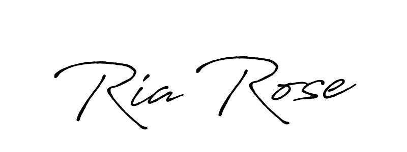 Create a beautiful signature design for name Ria Rose. With this signature (Antro_Vectra_Bolder) fonts, you can make a handwritten signature for free. Ria Rose signature style 7 images and pictures png