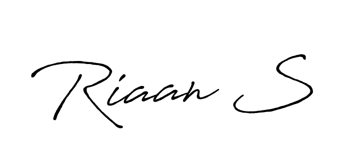 Once you've used our free online signature maker to create your best signature Antro_Vectra_Bolder style, it's time to enjoy all of the benefits that Riaan S name signing documents. Riaan S signature style 7 images and pictures png