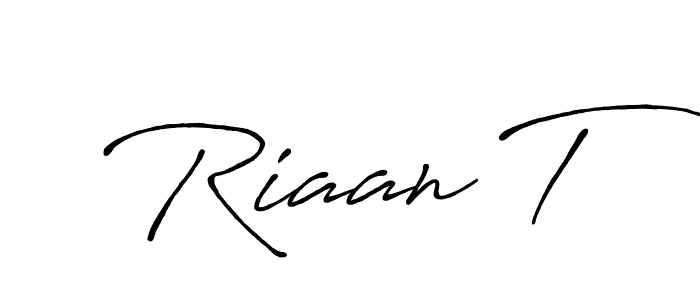 You should practise on your own different ways (Antro_Vectra_Bolder) to write your name (Riaan T) in signature. don't let someone else do it for you. Riaan T signature style 7 images and pictures png