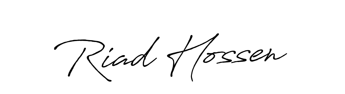 This is the best signature style for the Riad Hossen name. Also you like these signature font (Antro_Vectra_Bolder). Mix name signature. Riad Hossen signature style 7 images and pictures png