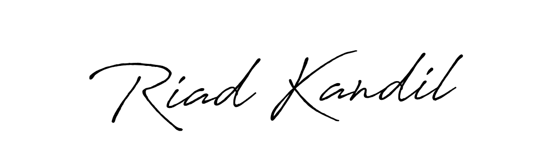 Once you've used our free online signature maker to create your best signature Antro_Vectra_Bolder style, it's time to enjoy all of the benefits that Riad Kandil name signing documents. Riad Kandil signature style 7 images and pictures png