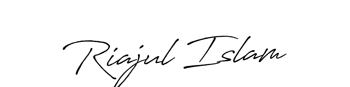 The best way (Antro_Vectra_Bolder) to make a short signature is to pick only two or three words in your name. The name Riajul Islam include a total of six letters. For converting this name. Riajul Islam signature style 7 images and pictures png