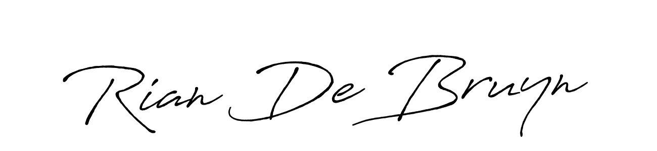 You can use this online signature creator to create a handwritten signature for the name Rian De Bruyn. This is the best online autograph maker. Rian De Bruyn signature style 7 images and pictures png