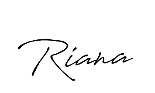 Create a beautiful signature design for name Riana. With this signature (Antro_Vectra_Bolder) fonts, you can make a handwritten signature for free. Riana signature style 7 images and pictures png