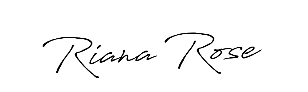 if you are searching for the best signature style for your name Riana Rose. so please give up your signature search. here we have designed multiple signature styles  using Antro_Vectra_Bolder. Riana Rose signature style 7 images and pictures png